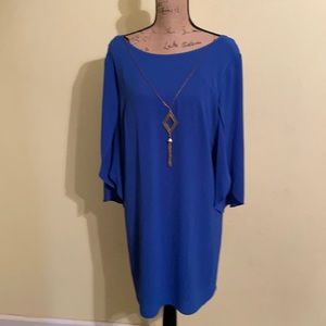 Never used blue long sleeve dress